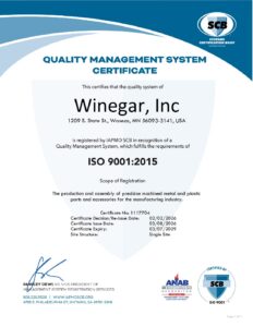 Winegar, Inc Iso 9001_2015 Certificate 2026(R) Winegar Inc Iso 9001 2015 Certificate 2026R 5 Pdf